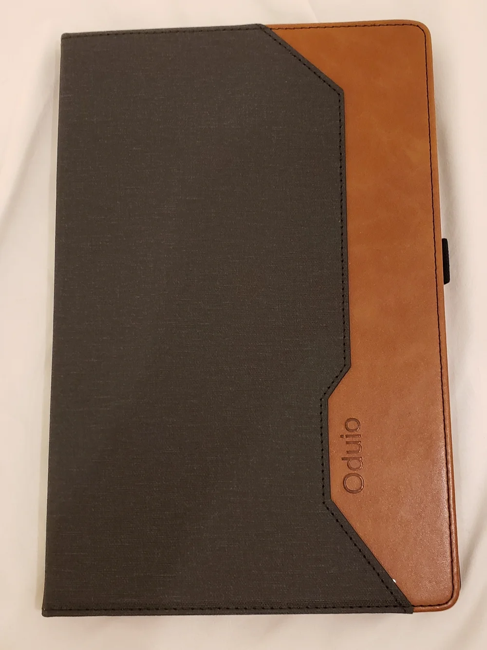 Two-Tone Brown and Dark Gray Tablet Folio Case